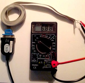 Signal RTS actif sur port RS-232