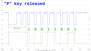 "P" key released